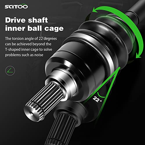 image for SCITOO CV Axle Drive Shaft Assembly 2007-2014 fits for Yamaha Grizzly 