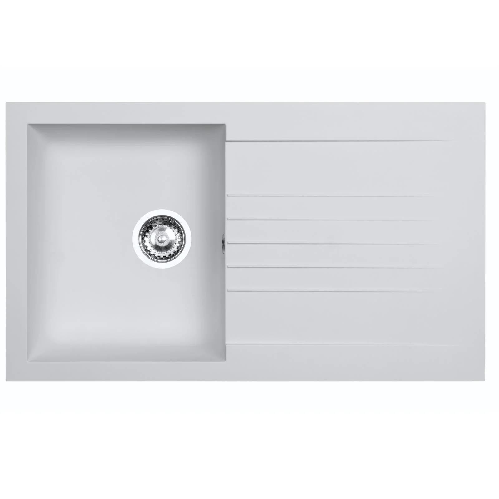 LD860WH Fregadero Blanco 1 Seno con Escurridor Composite BIO