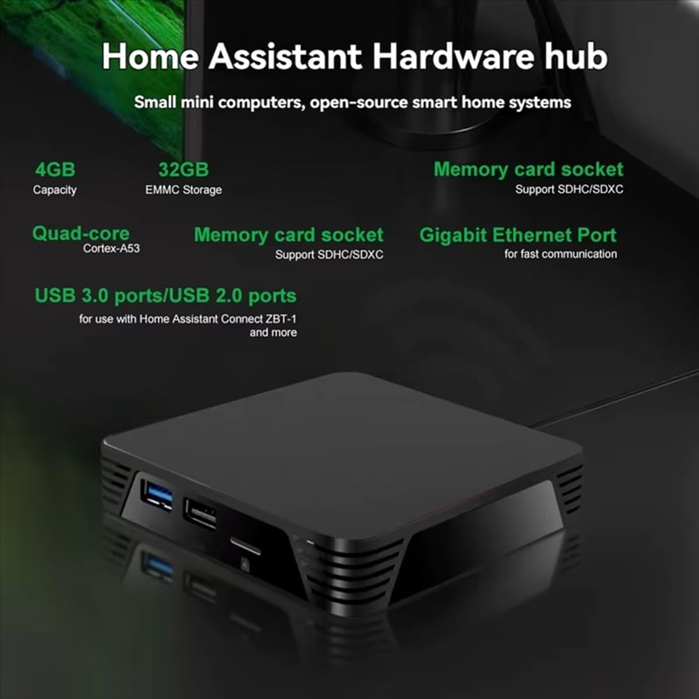 Passerelle Intelligente Zigbee 2MQTT/ZHA pour 4G+ 32G USB 3.0/2.0 Quad-Core -A53 pour L'Automatisation Domestique Prise EU