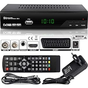 hd-line Stroom 505 A DVBT-2 receiver Full HD 1080P 4K (HEVC/H.265 HDMI SCART, USB 2.0), DVBT2 receiver, DVB-T2 receiver, DVB T2 receiver, tv-ontvanger, DVBT 2 Resiver, ontvanger zwart