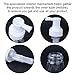 Barber Powder Bottle Spray - for Applying Talc and Powder - Empty Powder Puffer Bottle Travel Cosmetics Blower, Refillable Hair Fiber Applicator for Salon, Home, Beauty- White