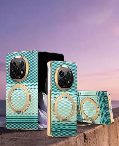 Étui pour Oppo Find N5 coque magnétique haut de gamme verte