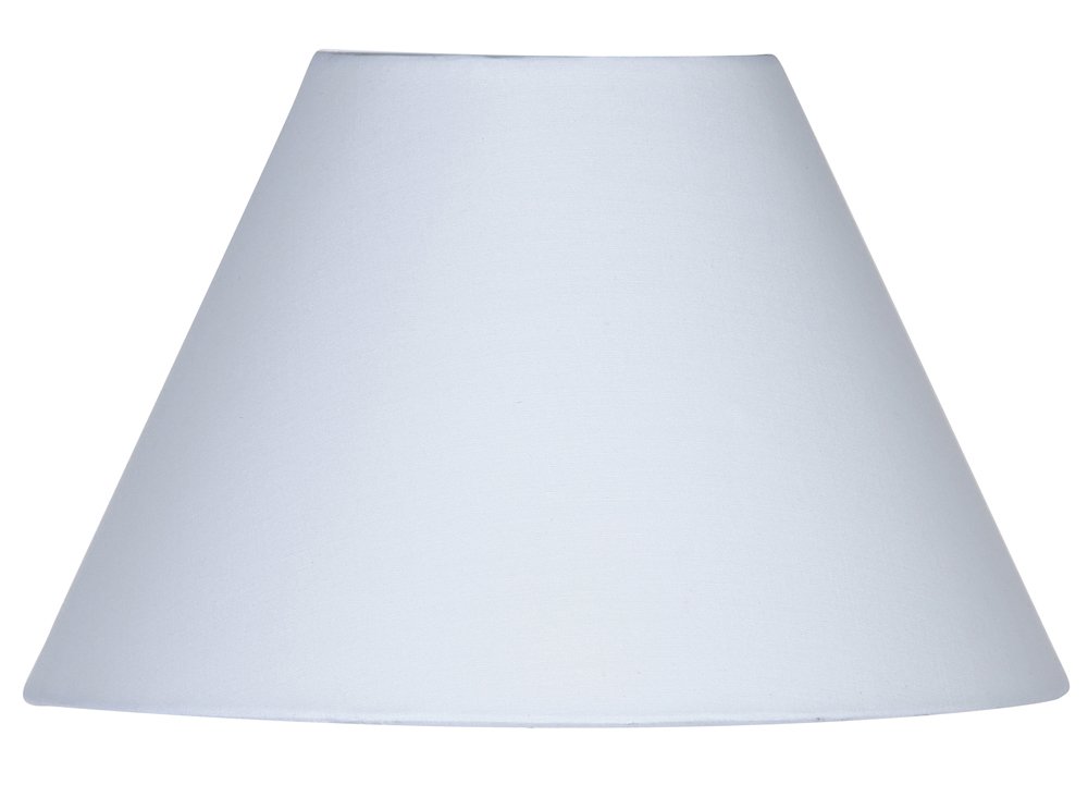 Oaks Lighting Cotton Coolie Shade, 8-inch, White