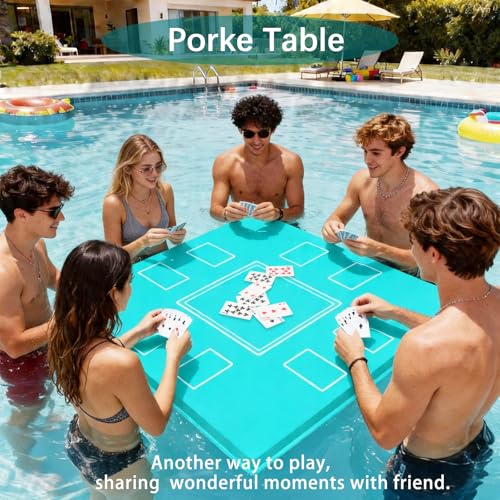 Mesa flotante Mahjong para piscina, doble cara impermeable miniatura 5
