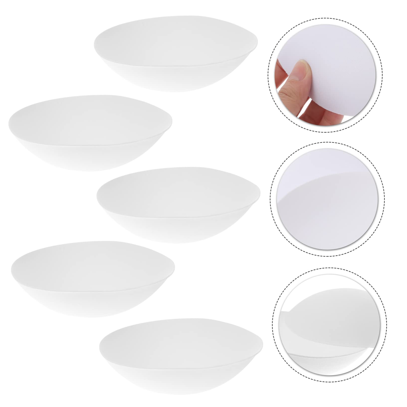 LIFKOME 20pares Inserts De Sujetador De Poliéster Para Mujer Almohadillas Para Pecho Ligeras y Transpirables Para Trajes y Sujetadores Deportivos