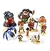 Klycbds Set di 10 pezzi / set di statuine da collezione Cartoon Moana Principessa Legende Vaiana Maui Chef Tui Tala Heihei Pua Action figure giocattolo per bambini compleanno 6-11 cm