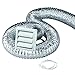 Deflecto Clothes Dryer Vent Kit; Flexible Transition Duct, Louvered Vent Hood with Pipe and Collar and Two Plastic Clamps, 4" x 8