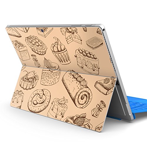 igsticker Surface pro7 (2019) pro6 pro2017 pro4 専用 スキンシール サーフェス ノートブック ノートパソコン カバー ケース フィルム ステッカー アクセサリー 保護 006426 その他 お菓子 スイーツ