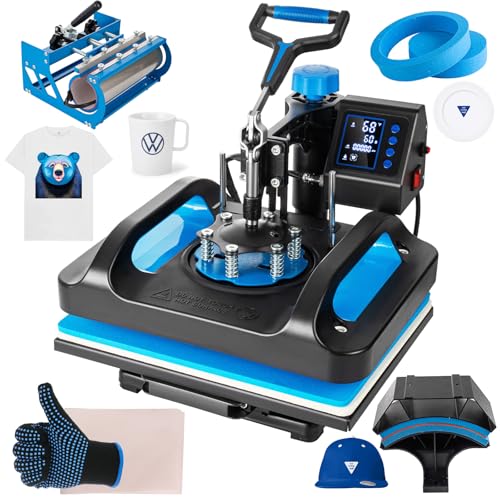 Topdeep Pro Heat Press 15x12 Inch, 5 in 1 Heat Press Machine with 30...