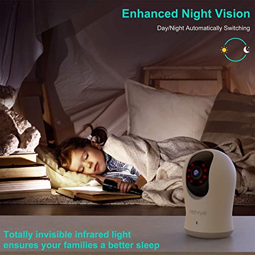 NETVUE Upgraded 2K Indoor Camera, Baby Monitor with Camera and Audio, Advanced AI Detection, FHD Night Vision Pet Camera… - Image 7