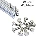 20 Pcs M5 x 16mm Thread T Slot Drop-in Bolt T-Bolt Hammer Head Bolt T Screw Stud for 2020 Series Standard 6mm T-Slot Aluminum Extrusion Profile (2020 Series)
