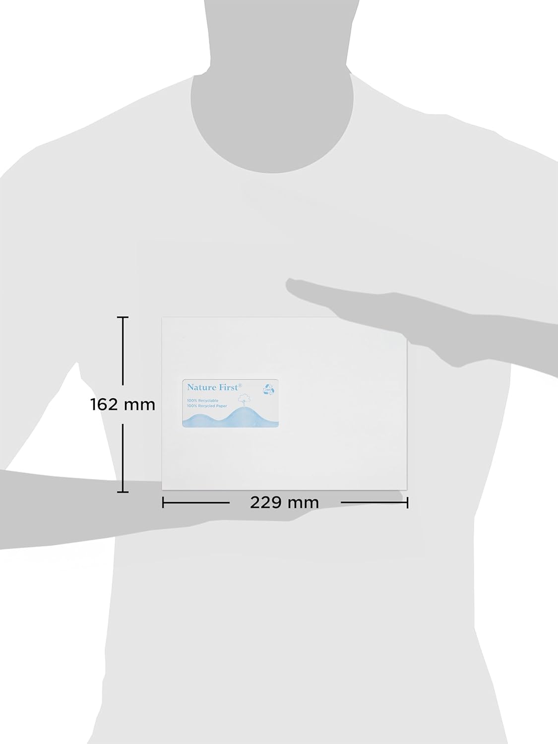 Purely Environmental C5 229 x 162 mm Pocket Self Seal Window Envelope - White (Pack of 500)