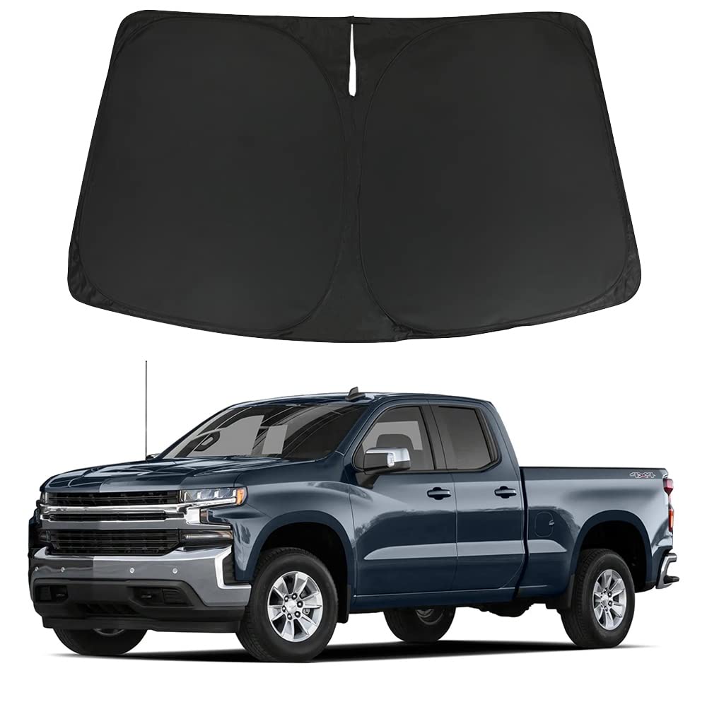 Parasole Paraschizzi Su Misura Per Chevrolet Silverado 1500 (2019-2024) – Protezione Solare Per Cabina Regolare, Doppia O Crew Cab