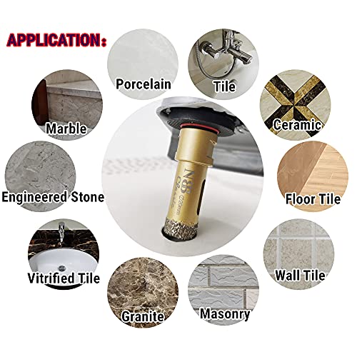 NBB brazed diamond hole saw with M14, Classic Golden type - Image 4