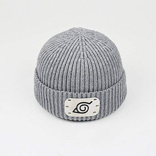 Miniatura 2 de Gorros sin ala ninja para hombres y mujeres gorro de lana de punto con puños gorro enrollado cálido para sombreros de invierno ajustables