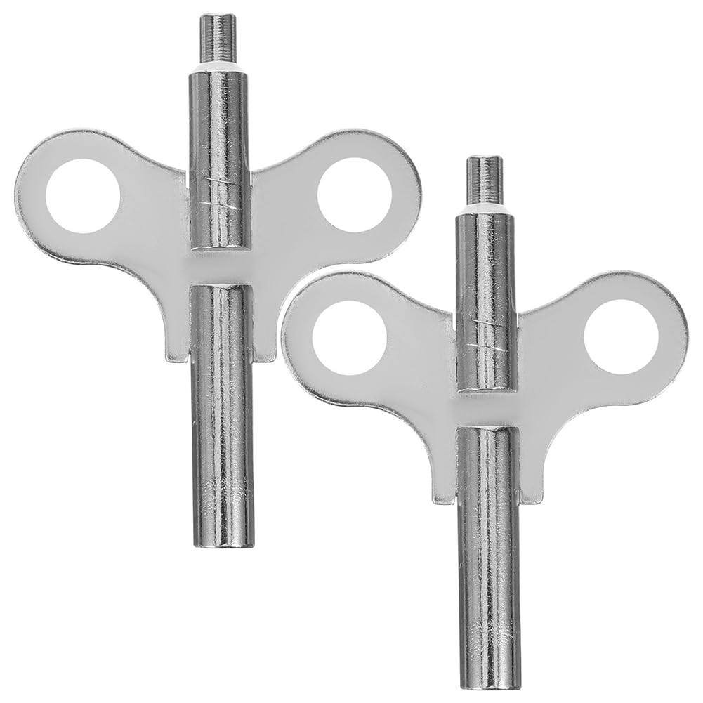 UDSKNV[KSL Spiral Wind Key Accessories 2pcs Steel Clock Winding Keys Sturdy Professional Tools for Wall Clock Mechanism