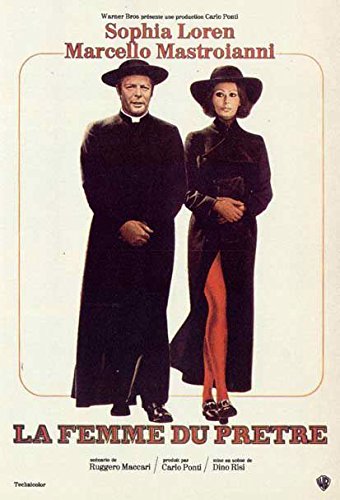 Affiche Cinéma Originale 1970 La Femme Du Prêtre Sophia Loren 60X80Cm