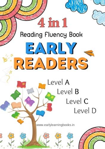 Image of Reading Practice Book for Kids (Levels 1-4) | Learn to Read with Words, Phrases, Sentences & Short Stories | Phonics-Based Early Reader for Ages 3-6 | Beginner English Reading Skills Workbook