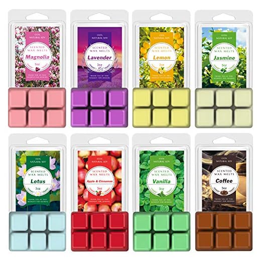 Hausware Scented Wax Melts Wax Cubes, 8×3oz. Soy Wax Warmer Cubes/Tarts Gain Original Scent (8 Packs, 3 oz Each)