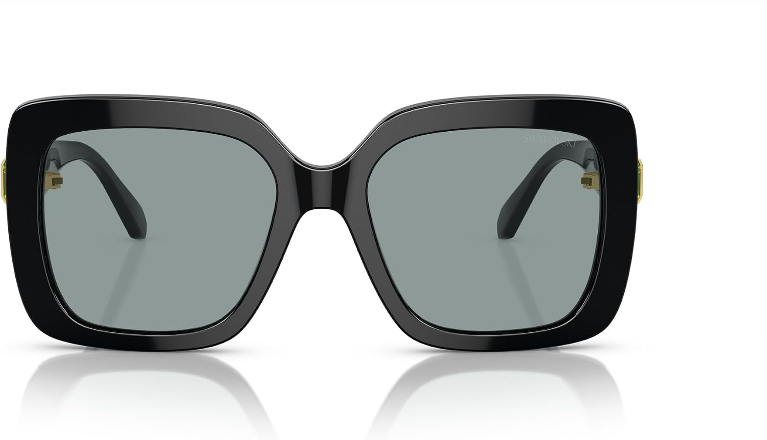 Swarovski womens Sk6001f Low Bridge Fit Square Sunglasses