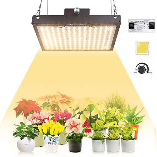 Preisvergleich Produktbild Pflanzenlampe LED Grow Lampe PDGROW Pflanzenlicht Sonnenähnliche Vollspektrum Wachstumslampe mit 140pcs Samsung LM301B LED Chips & Dimmbar Mean Well Driver für Zimmerpflanzen, Gemüse, Blume
