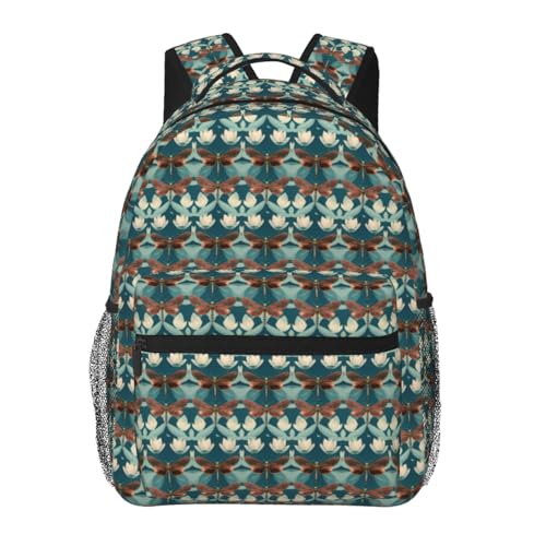 Sac à dos libellule et lotus pour soulager le dos avec style et légèreté