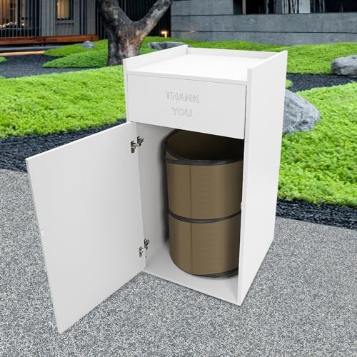 Caneca de basura rectangular plateada 40 galones