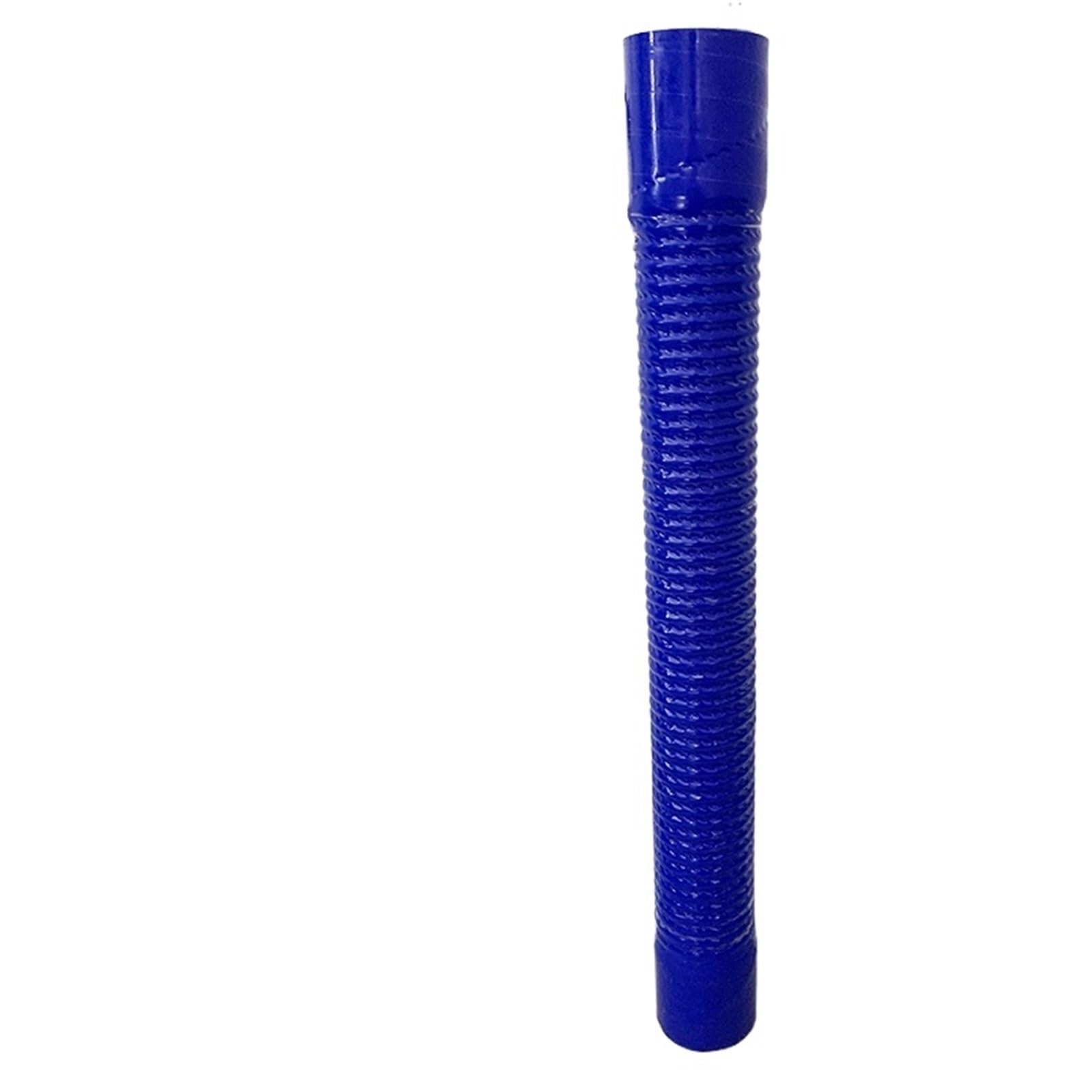 Manguera de Silicona de Vacío Manguera flexible de silicona azul 500 mm longitud y 2 abrazaderas. Tubo admisión aire para radiador alta presión temperatura (ID30-1000 mm)(Blue ID100X500MM)