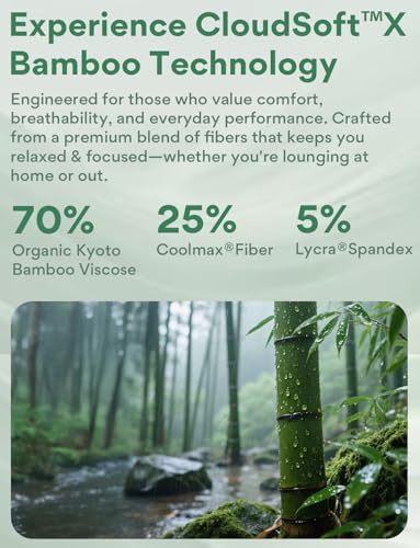 Men's Cloud Soft Bamboo Viscose T-Shirts Lightweight Workout Mositure Wicking Cooling Casual Basic Crew Neck Tee4