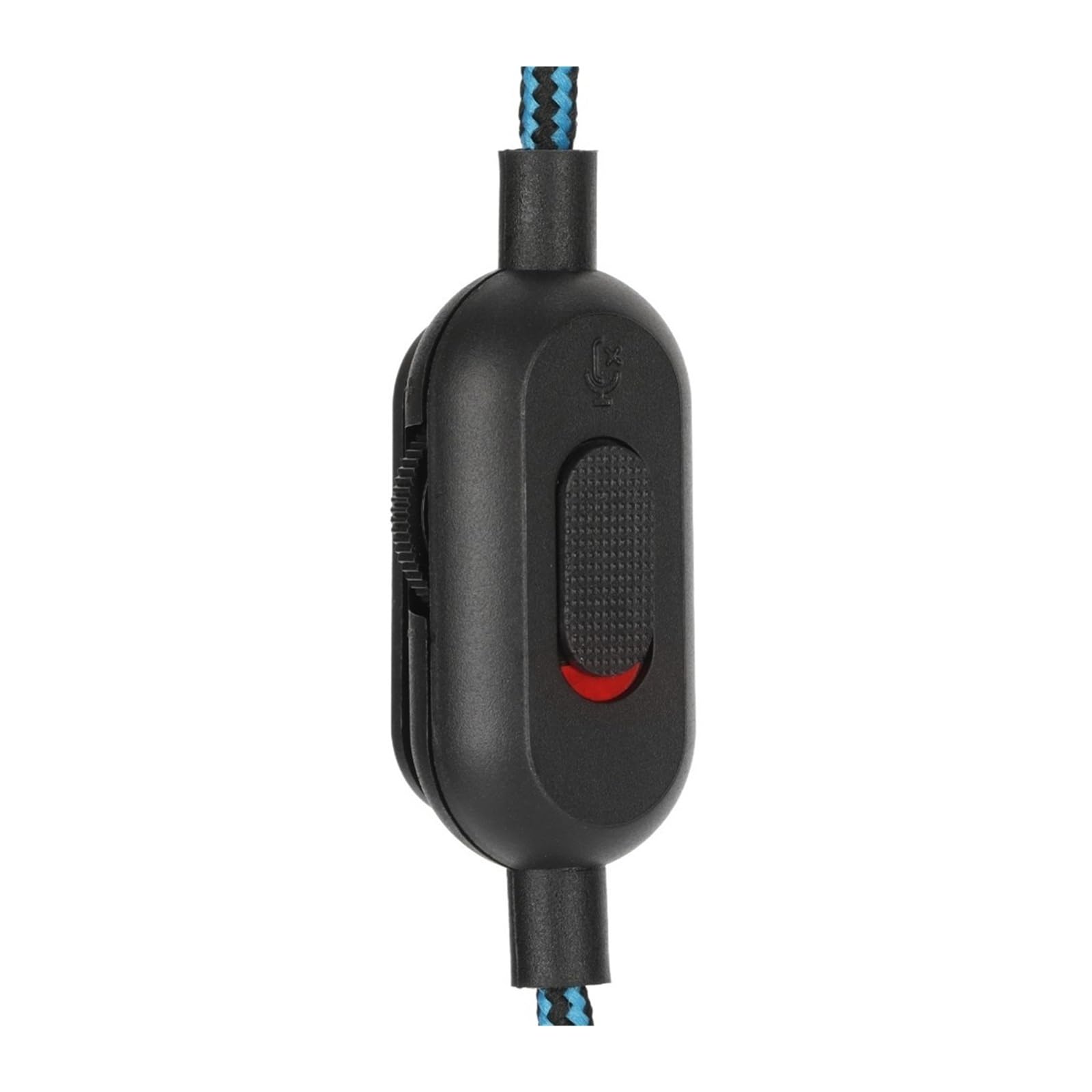 Cable de repuesto trenzado de 3,5 mm a 3,5 mm con micrófono de control de volumen para Logitech G Pro X G Pro G433 G233 (azul)