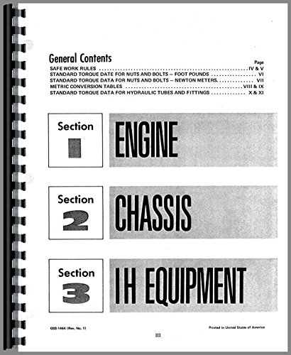 International Harvester Cub Cadet 128 Lawn & Garden Tractor Service Manual      Plastic Comb