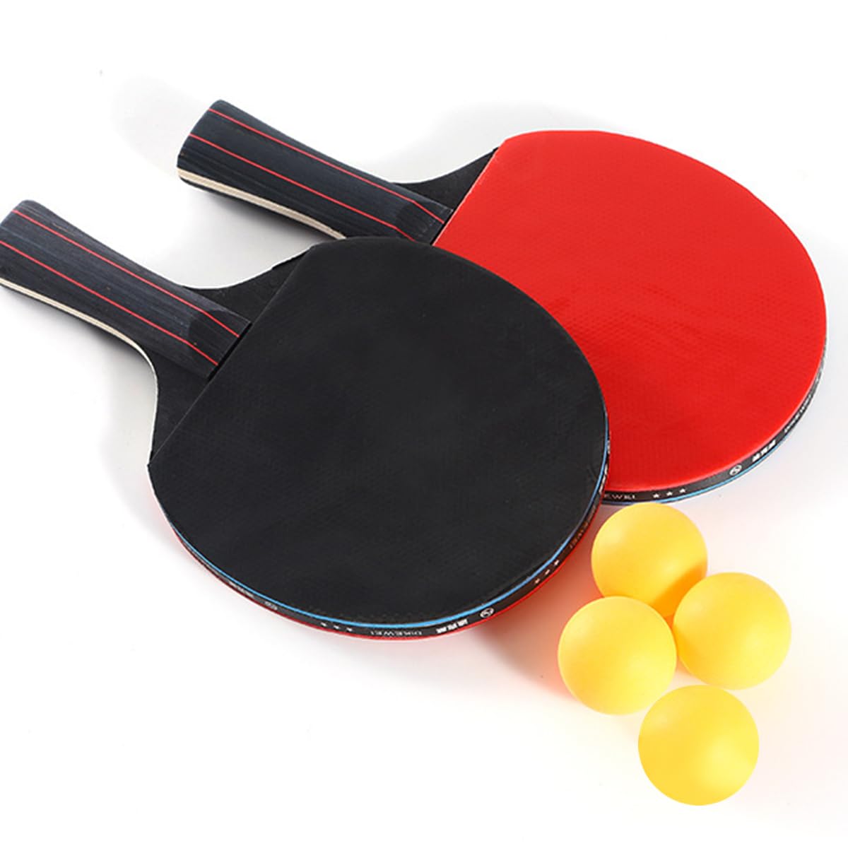 Ping Pong High Performance Level Table Tenis Racket Set - Table Tennis Racket with 4 Balls for Indoor and Outdoor Play