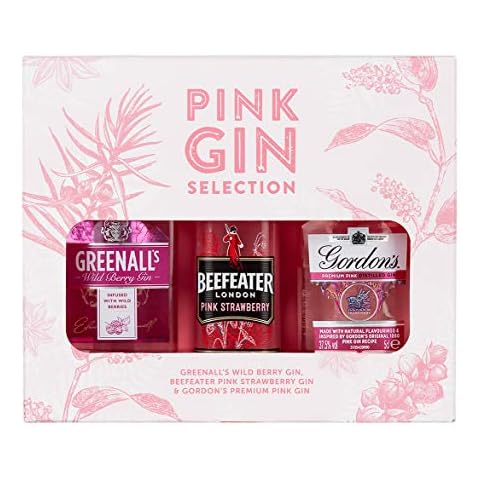 Pink Gin Selection - A trio of Pink Gins by Blue Tree Gifts Cover