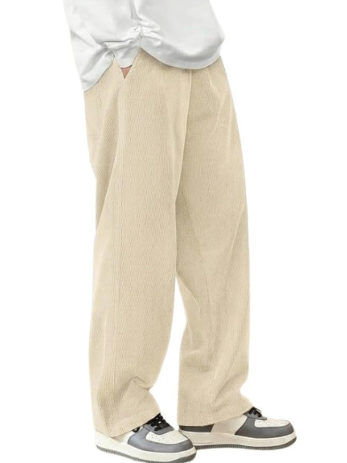 savayo Men's Premium Corduroy Relaxed Fit Stretchable & Comfortable Sweatpant | Flexible Elastic Waist with Drawstring Lower for Men Causal Wear-picture-24