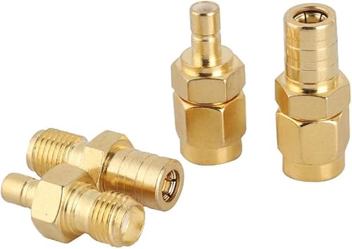 SMB to SMA Antenna Adapter Kit 4 Types Coax Adapter SMB to SMA Male to Female RF Coaxial DAB Aerial Adapter Kits for Sirius XM Satellite Radio Antenna Radio Aerial Car DAB Radio (SMB to SMA)