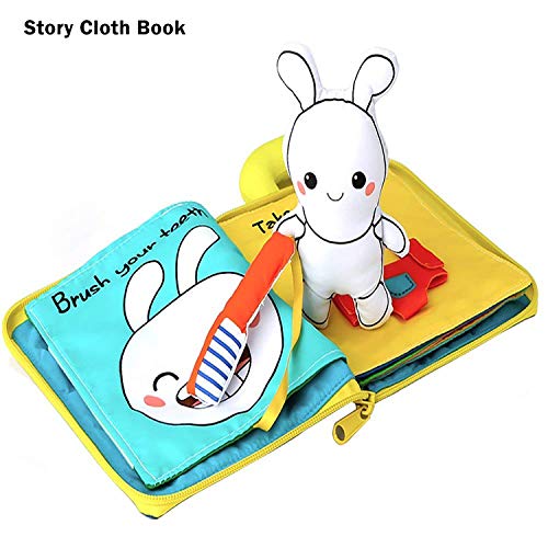 beiens 9 Theme My Quiet Books, Soft Activity Books Nontoxic Fabric Touch and Feel Cloth Books Interactive Sensory First Year 3D Busy Books Toys for Baby, Infant, Toddler, Gift for Baby Shower Birthday