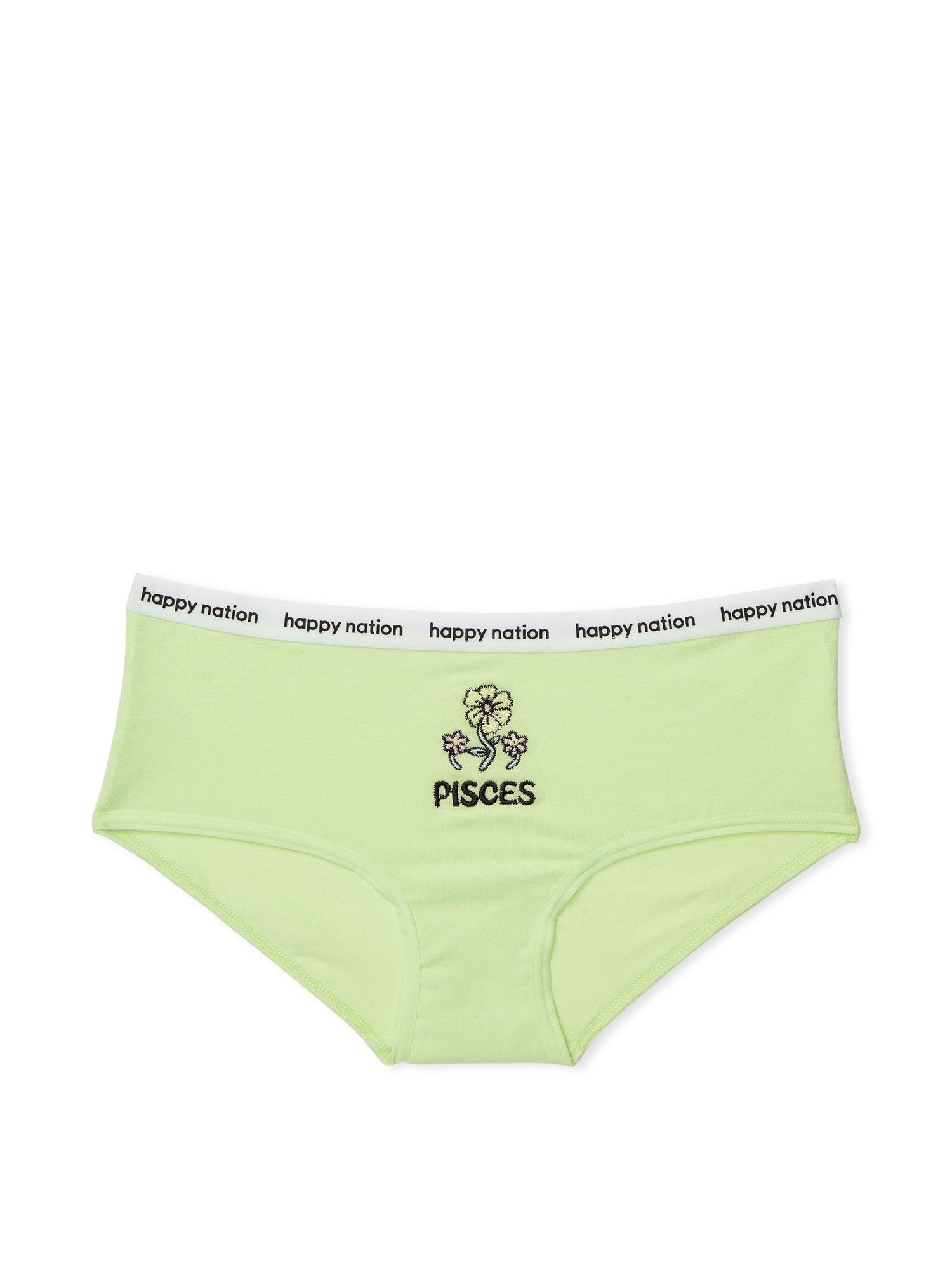 Happy Nation Girls Comfy Cotton Logo Hipster Underwear