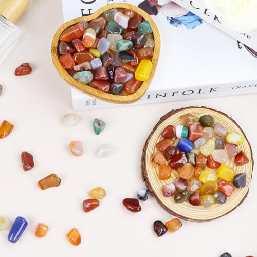 130PCS Polished Multicolor Healing Crystal Stone Set, Natural Cry...