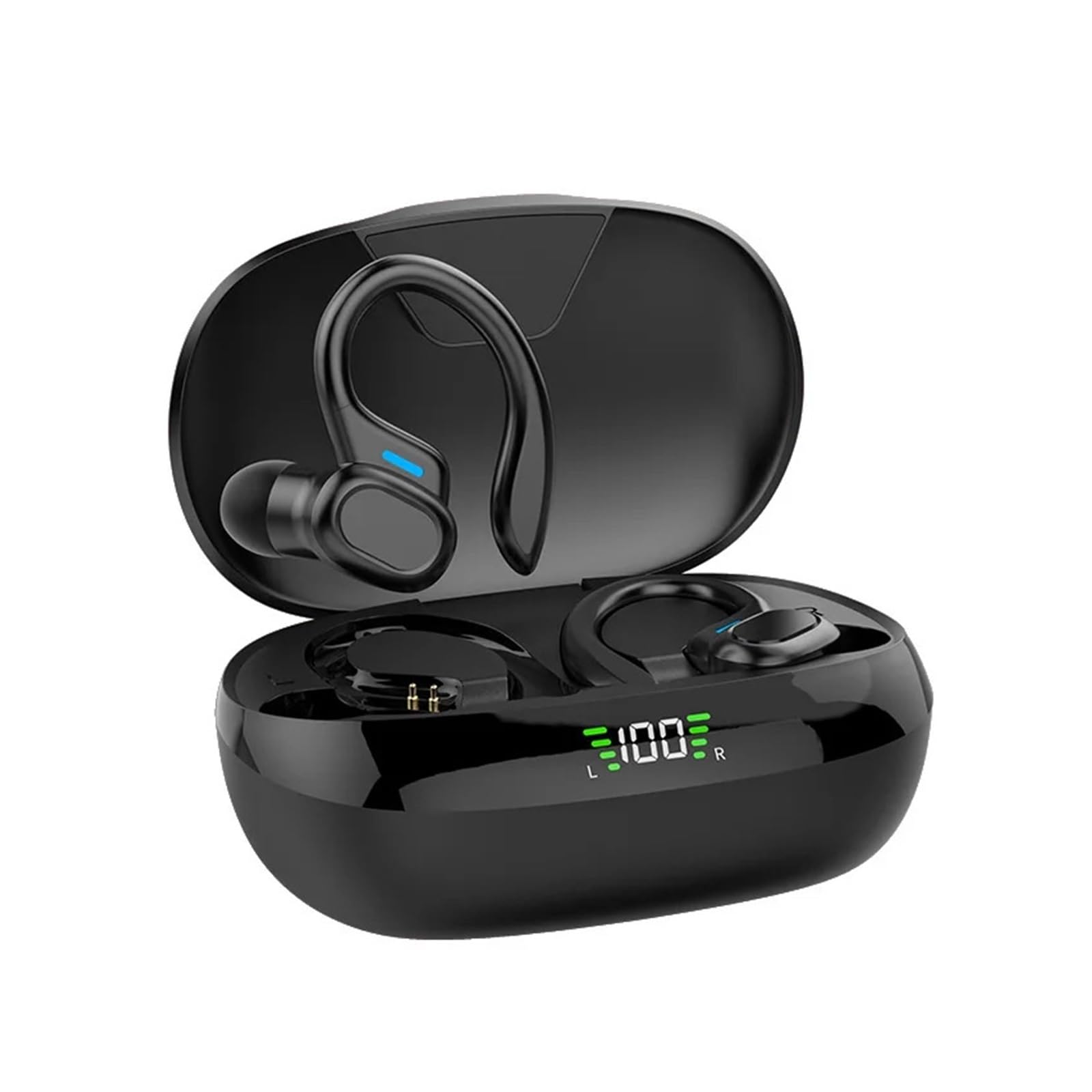 Nero  20 Ore Di Riproduzione, Auricolari Bluetooth Impermeabili Per Nuoto Auricolari Wireless Sportivi Tws Ipx7 Stereo~p185345998 - Foto 4
