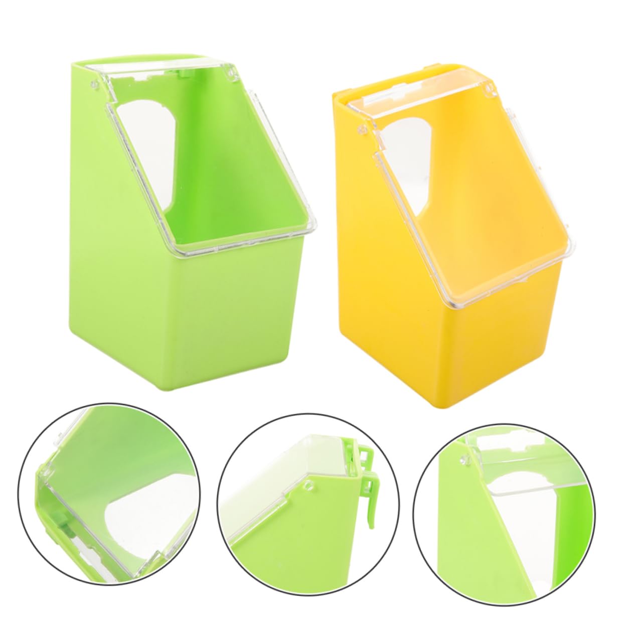Yardwe 4piezas Comedero para y Cacatúas Comederos Suministros para Aves Colgante Duradero