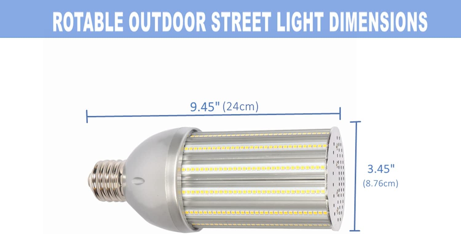 Crаzу Clеаrаnсе LED Shoebox Light Bulb, 60W Rotatable E39 Mogul Base,7500Lm,5000K Daylight,180° Beam Angle Outdoor Commercial LED Area Lighting,Shoebox Parking Lot Light,Wall Pack,Street
