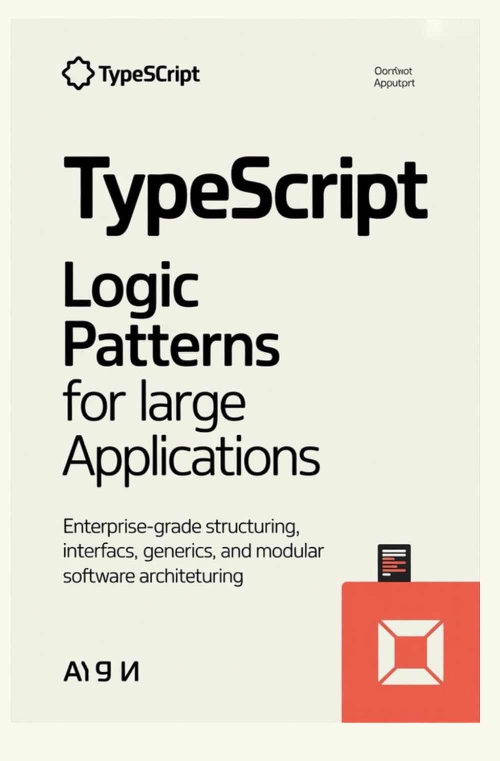 TYPESCRIPT LOGIC PATTERNS FOR LARGE APPLICATIONS: Enterprise grade structuring interfaces generics and modular software architecture