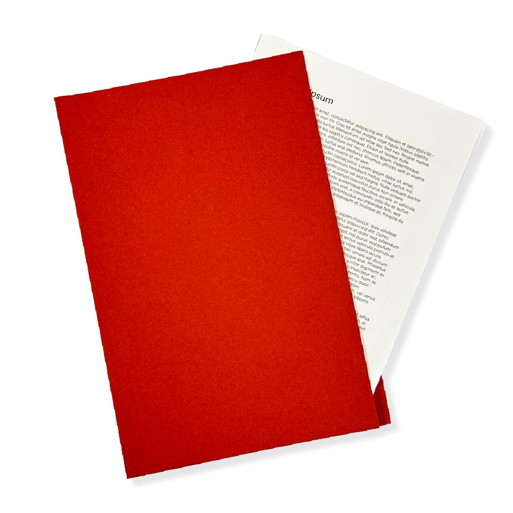 Exacompta - Ref FS250-REDZ - Guildhall - Square Cut Folder, 250gsm Medium Weight Manilla, 349 x 242mm, A4 & Foolscap, Approx. 100 Sheets, Blue Angel Certified - Red, Pack of 100