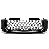 For 02-09 GMC Envoy/XL ABS Plastic Bentley Style Mesh Front Bumper Grille (Black) - 2nd Gen