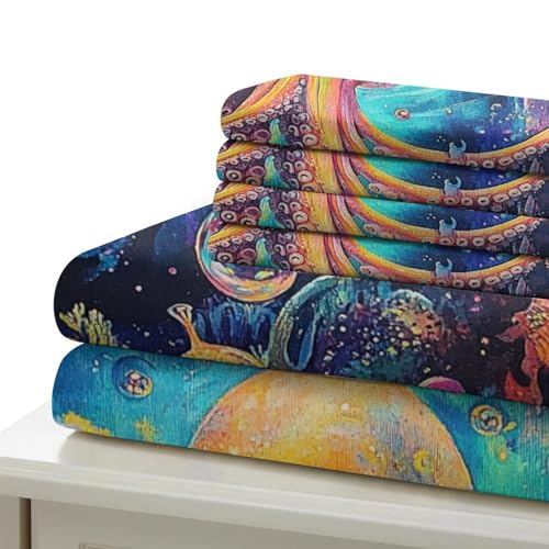 Housse de couette pieuvre hypoallergique avec fermeture éclair solide - 7