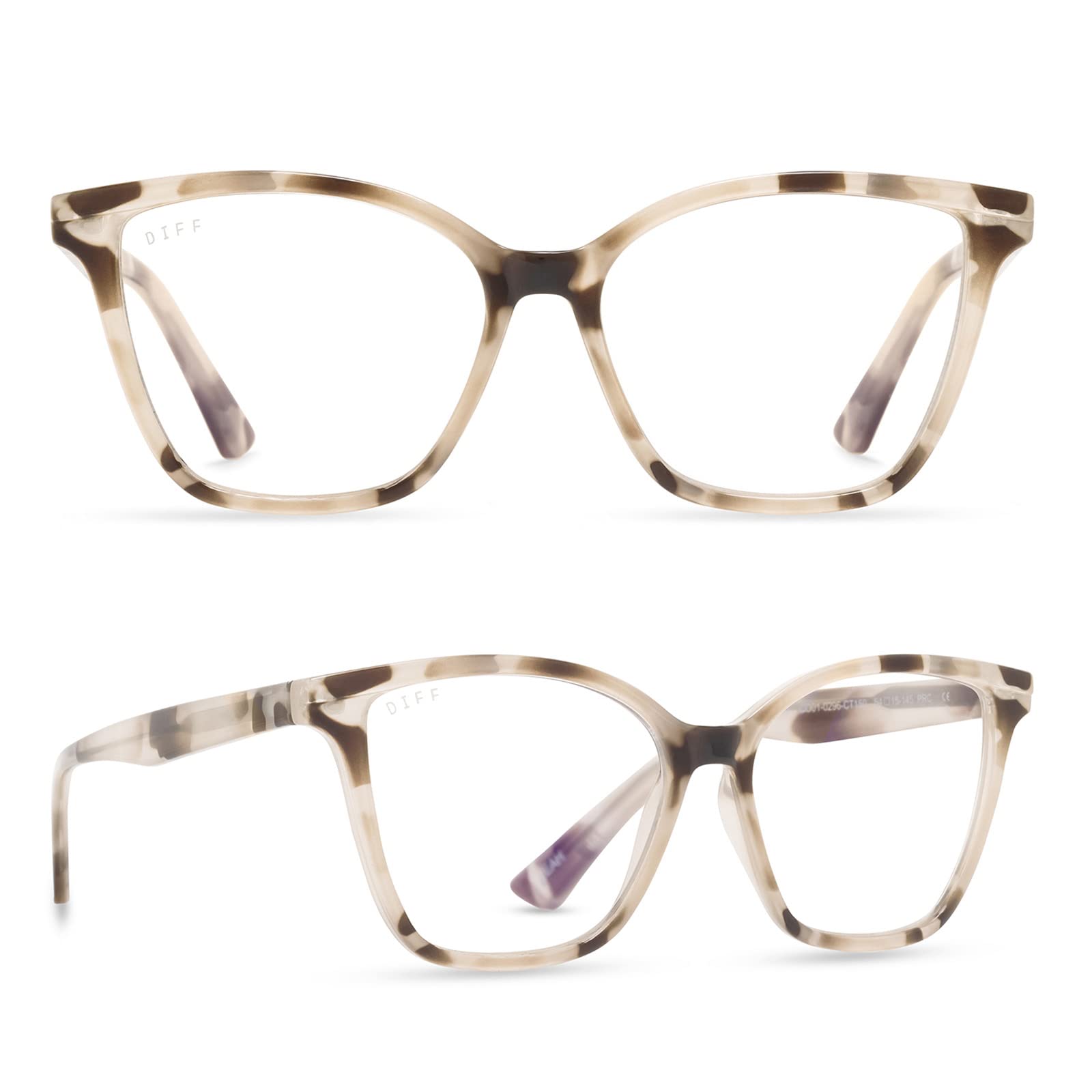 DIFFReading glasses blue light blocking, Lightweight Oversized Readers Leah Compliments Eyewear for Women