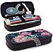 Produktbild Flamingos Flower PU Leather Pencil Pen Bag Pouch Case Holder School Office College Coin Purse Cosmetic Makeup Bag / u199