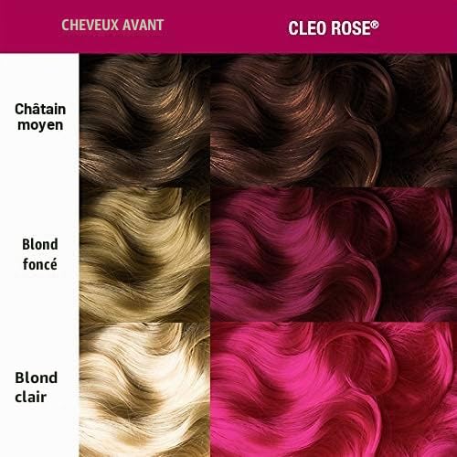 Manic Panic Cleo Rose Crème classique, vegan, sans cruauté, coloration semi-permanente rouge, 2 x 118ml – vue 4