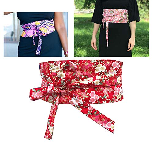 MAYSONG Japanese Kimono Cardigan Obi Belt Woman Yukata Waistband4