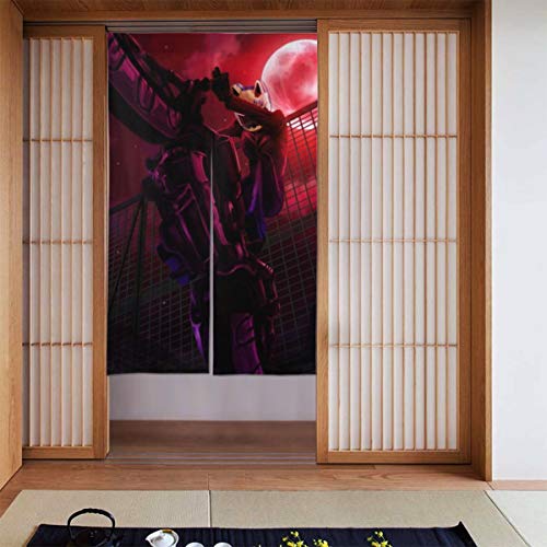 Hkdfjg Anime Du-rar-ara Door Curtains Blackout Protection Privacy Dust-Proof Door Curtain Blind for French Door Panel Doorways or Windows Wall Mount Multifunction Door Curtain
